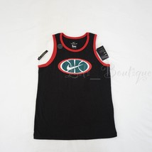NWT Nike CT6119-011 Men Dri-Fit Basketball Tank Top Cotton Polyester Black Red M - £15.92 GBP