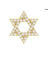 14K Yellow Gold 1/10 CTW Diamond Star of David Necklace - $479.99+