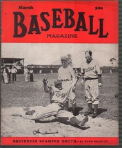 Baseball Magazine 3/1940-Leo Durocher-Dodgers-MLB-pix-info-FN - £48.58 GBP