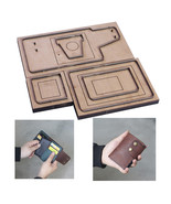 DIY Leather Craft Cardholder Folded Wallet Die Cutting Knife Mold Metal ... - £60.98 GBP