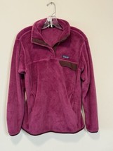 Patagonia Jacket Women L Purple Re-Tool Snap T Pullover Sweater Pockets Polartec - £25.22 GBP