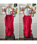 Vintage Y2K Apple Bottoms Red Satin Romper Removable Straps M - €30,89 EUR