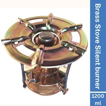 Kerosene pressure stove parafiin camping brass stove silent burner 1200ml - £67.26 GBP