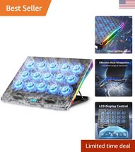 Gaming Laptop Cooling Pad with 15 Cooler Fans, RGB Ultimate Computer Sta... - $79.14