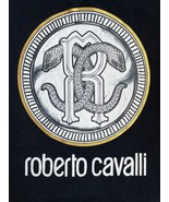 ROBERTO CAVALLI Black Logo T-SHIRT Size: XL (EXTRA LARGE) New SHIP FREE ... - £267.96 GBP