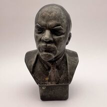 VINTAGE Cast Metal Lenin Bust Figure USSR Russian Communist Leader USSR ... - $128.00