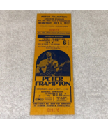 PETER FRAMPTON THE J GEILS BAND FOGHAT RICK DERRINGER 1977 UNUSED TICKET... - $24.98