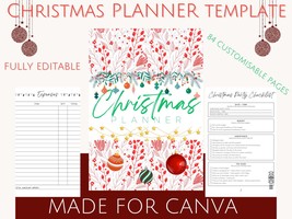 Christmas Planner Template for Canva - £1.54 GBP