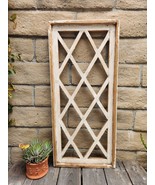 36&quot; Ferentito Lattice Farmhouse Arch Wood Primitive Rustic Distressed - $61.45 CAD