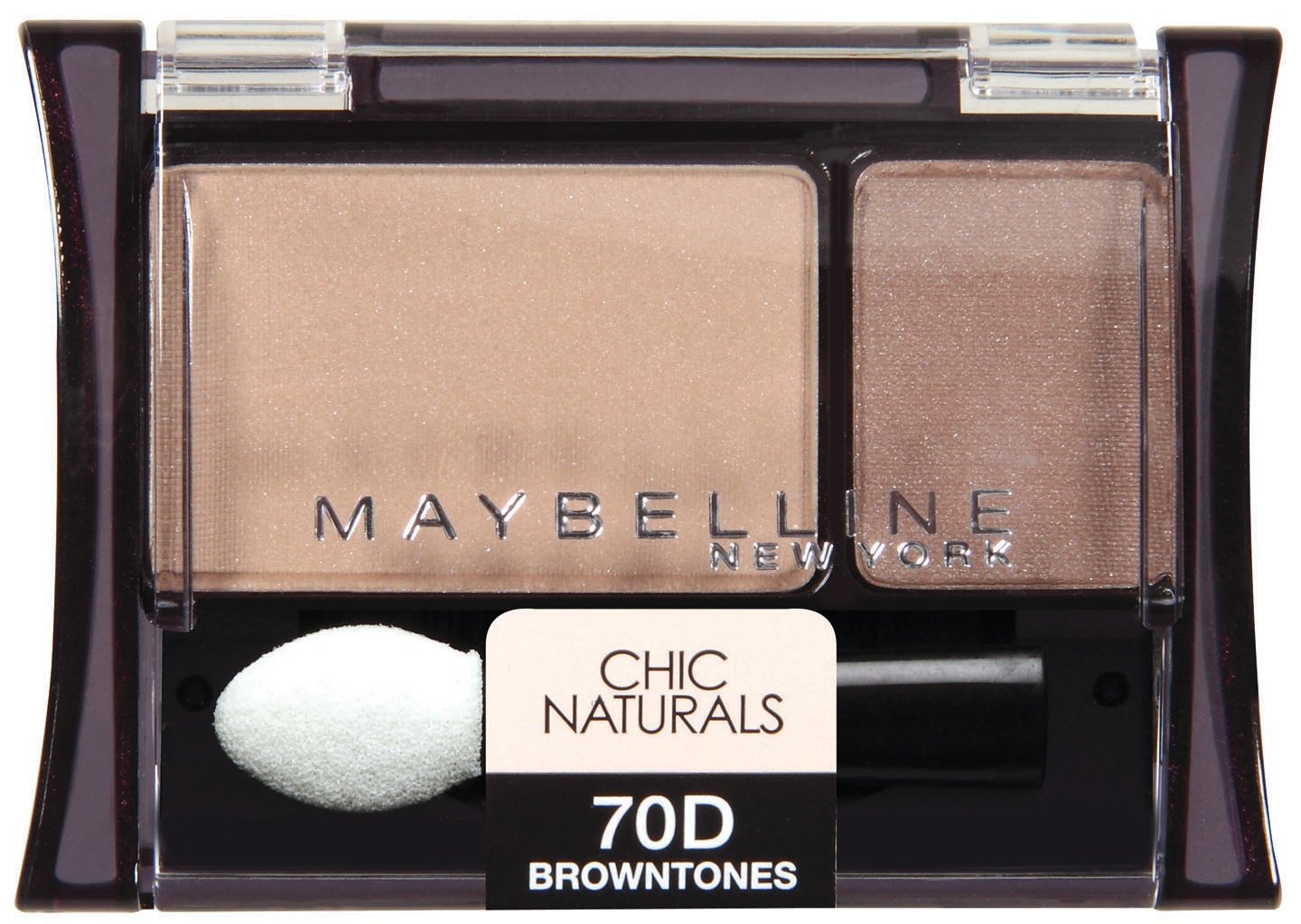 Maybelline New York Expert Wear Eyeshadow Duos, 70d Browntones Chic Naturals, 0.
