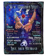 God Bless Our Marriage Together Forever Blanket Xmas Gift For Wife From ... - $49.17 CAD+