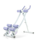 Ab Machine with LCD Monitor and 4 Adjustable Heights-Purple - Color: Purple - €106,98 EUR