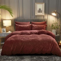 Truly Velvet Duvet Cover Set King Size, 3Pcs Ultra Soft Breathable Comforter Cov - £51.09 GBP