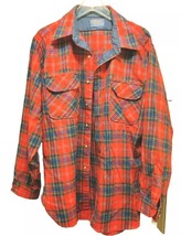 Vintage 90&#39;s Men&#39;s Pendleton 100% Wool Shirt SZ L Needs Repairs See Pic&#39;s - $14.96