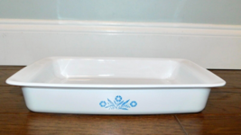 VNTG CorningWare Blue Cornflower Casserole Dish P-332 Roaster Lasagna 12... - $27.71