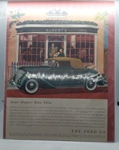 Vintage 1936 Ford V-8 Automobile Print Ad - £11.86 GBP