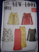 New Look Misses Skirt &amp; Tops Size 8-18 #6042 Uncut - $5.99