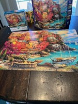 Buffalo Chuck Pinson 1000 Piece A Beautiful Day At Cinque Terre Puzzle - £6.15 GBP