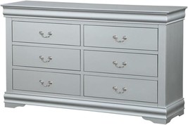 Grey 6-Drawer Dresser From Acme Furniture. - £410.03 GBP