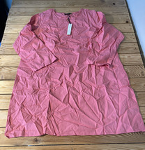 ambernoon 11 NWOT Women’s top zip tunic cover up upf 30 size 1X blush T3 - $17.72