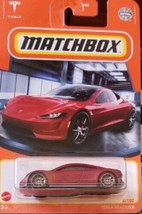 2021 MATCHBOX TESLA Roadster - DARK MATTE RED! #4/100 - $5.00