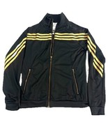 Adidas Track Jacket Women’s S Black Gold 3-Stripes Full Zip Retro Style - $558.02 MXN