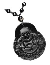 Black Obsidian Necklace Talisman Amulet Protection Pendant - £43.37 GBP