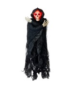 Light-Up Hanging Reaper Decoration, Black, 36&quot;, Halloween by - $487.24 MXN