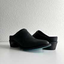 NEW Lane Plain Jane Black Mule Shoes Womens 7.5 Cowboy Western Cowgirl S... - $180.76 CAD
