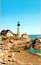 Postcard Maine Portland Head Light Houses Chrome Card  Unposted 5.5 x 3.5 Inches - £4.58 GBP