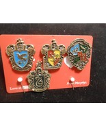 Lot of 4  Harry Potter Hogwarts Houses Crests  Hat/Lapel Pins - $21.52