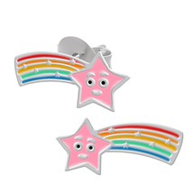 Comet Star 925 Silver Stud Earrings - £10.94 GBP