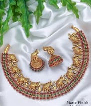 kUNDAN Creations Jewellery Sets South Indian Jewellery Temple Jewellery - £19.87 GBP
