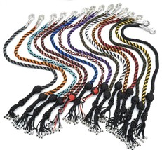 Motorcycle Get Back Whip With 1&quot; Ball and Skull Tassels 36&quot; Paracord Mot... - £23.59 GBP