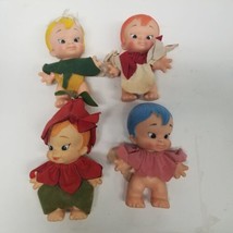 Vintage 1970s Uneeda Tulip Pedal People Doll Lot of 4, All Different - £35.57 GBP