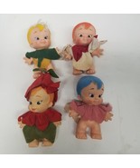 Vintage 1970s Uneeda Tulip Pedal People Doll Lot of 4, All Different - £35.00 GBP