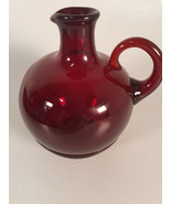 Rare Small Ruby Red Pitcher, Beautiful Form, 6&quot; Tall - £18.76 GBP