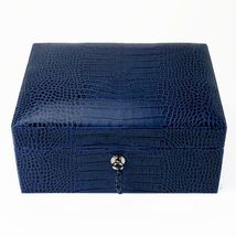 Brizard and Co. - The "Airflow" Cigar Humidor - Indigo Croco Pattern 30/40 Count image 2
