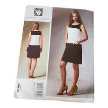 Vogue Pattern V1382 Anne Klein Dress Color Block Sz 16 18 20 22 24 Uncut - £13.40 GBP