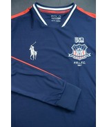 Polo Ralph Lauren Men&#39;s Sport Performance Team USA Soccer Poly Navy Jers... - $818.43 MXN