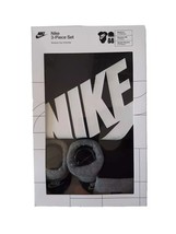 Nike Baby Bodysuit Booties, &amp; Hat Black Grey 3-Piece Box Set  0-6 Months - $16.83