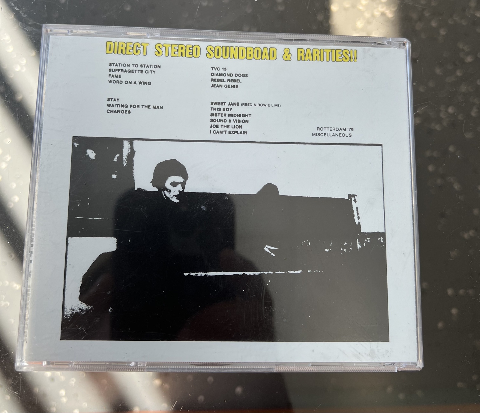 David Bowie Live in Rotterdam in 1976 (2 CDs) Rare  with very good soundboard au Item image 2