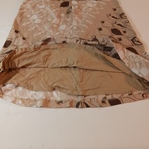 Old Navy Back Zipper Women's Brown & White Cotton A-Line Skirt Size 16 image 7