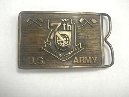 Limited Edition U.S. Army 7th Signal Command Serial Numbered Belt Buckle - £18.90 GBP