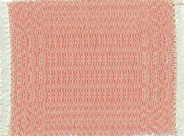 Artisan Handwoven Dollhouse Rug 5&quot;x7&quot; Pink Coral #5, Cotton - £34.21 GBP
