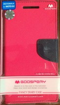 Goospery Fancy Diary Case For Motorola Moto G2- Pink - £6.77 GBP