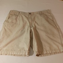 Carhartt 101167 232 Relaxed Fit Men&#39;s Tan/Khaki Cotton Shorts Size 40 (4... - $14.54