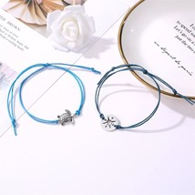 Retro Lucky Sea Turtle Tortoise Charm Bracelet Wristband String Wish Bracelets F - £9.79 GBP