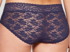 Auden Navy Stretch Lace Hipster Panties Size Medium - $7.99