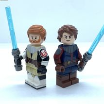 Anakin Skywalker and Obiwan Kenobi Minifigures Star Wars The Clone Wars - £8.25 GBP